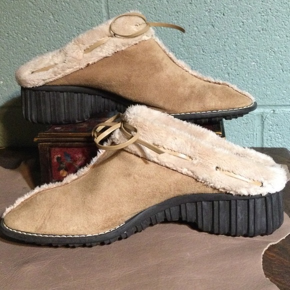 Anne Klein n.y. NWOT slip ons warm fur lined mules size 8 - Picture 10 of 10